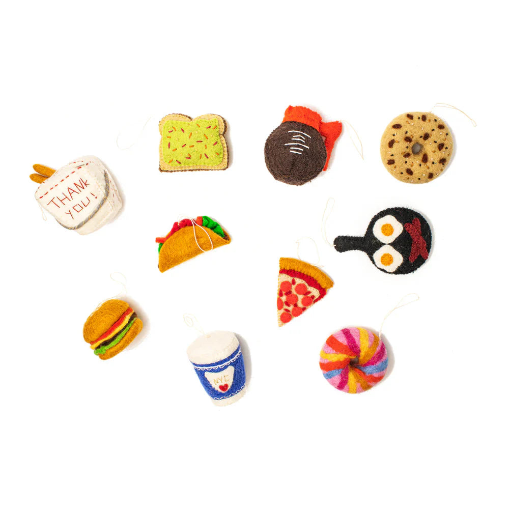 Felt Food Ornaments