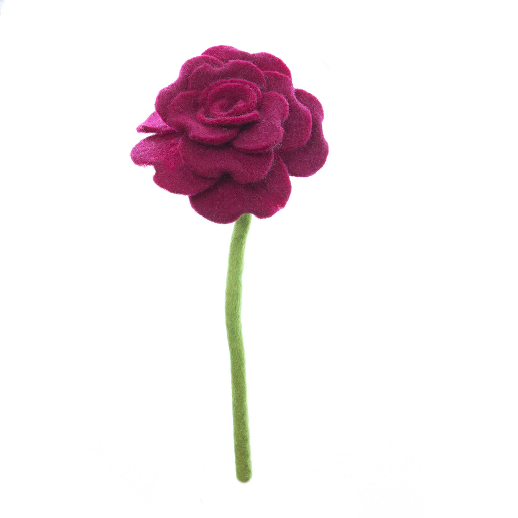 Felt Blooming Rose Stem