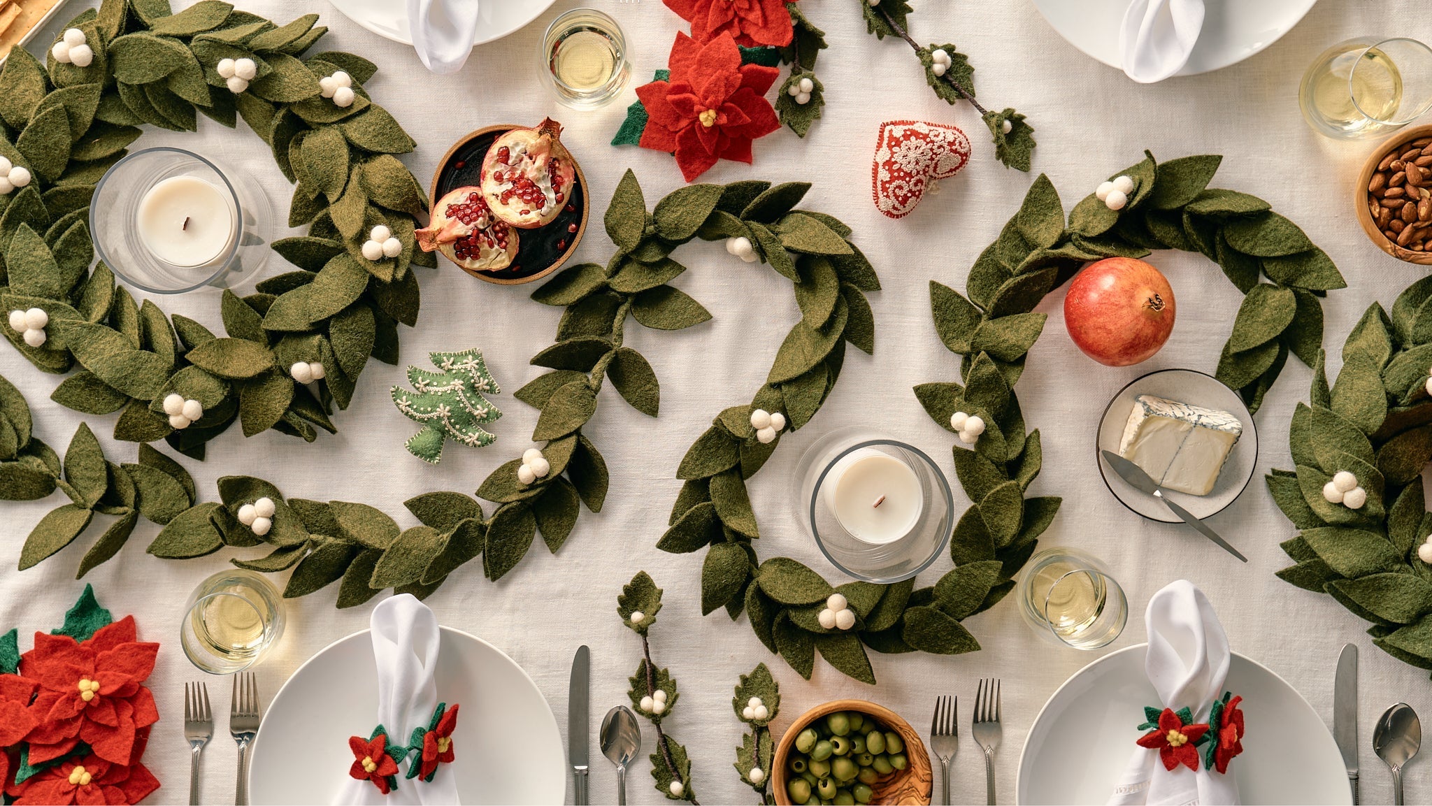 Felt Poinsettia Gift Wrap