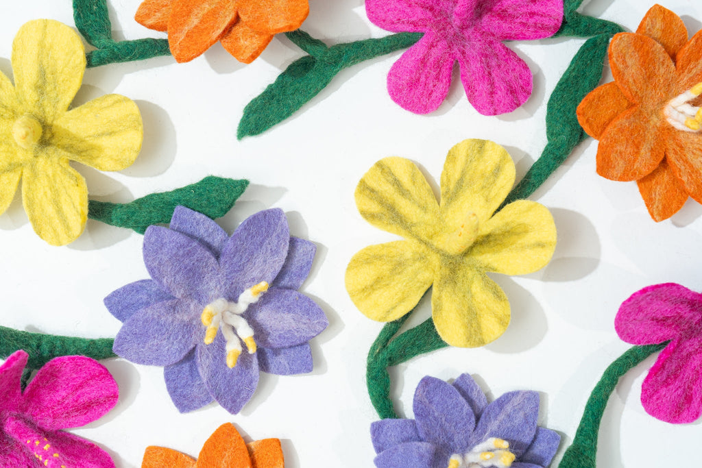 Felt Floral Garland