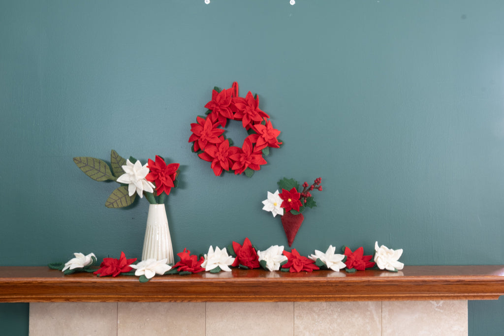 Mini Felt Hanging Bouquets