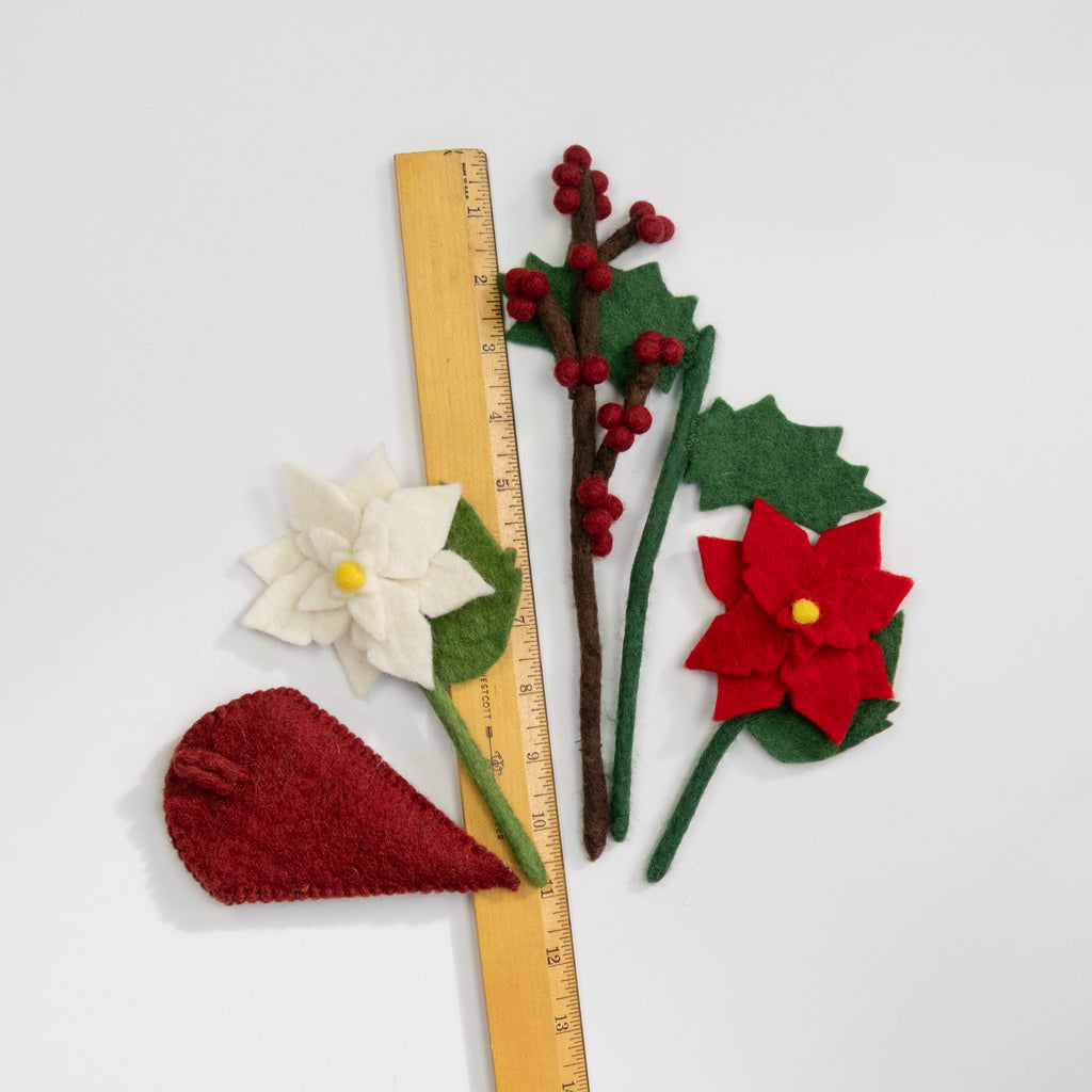 Mini Felt Hanging Bouquets