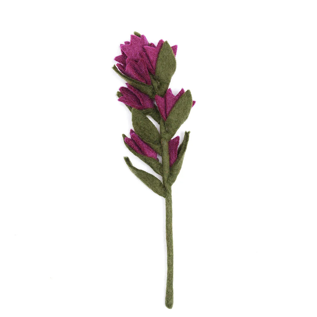 Felt Indian Paintbrush Flowers