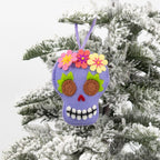 Felt Sugar Skull Ornament