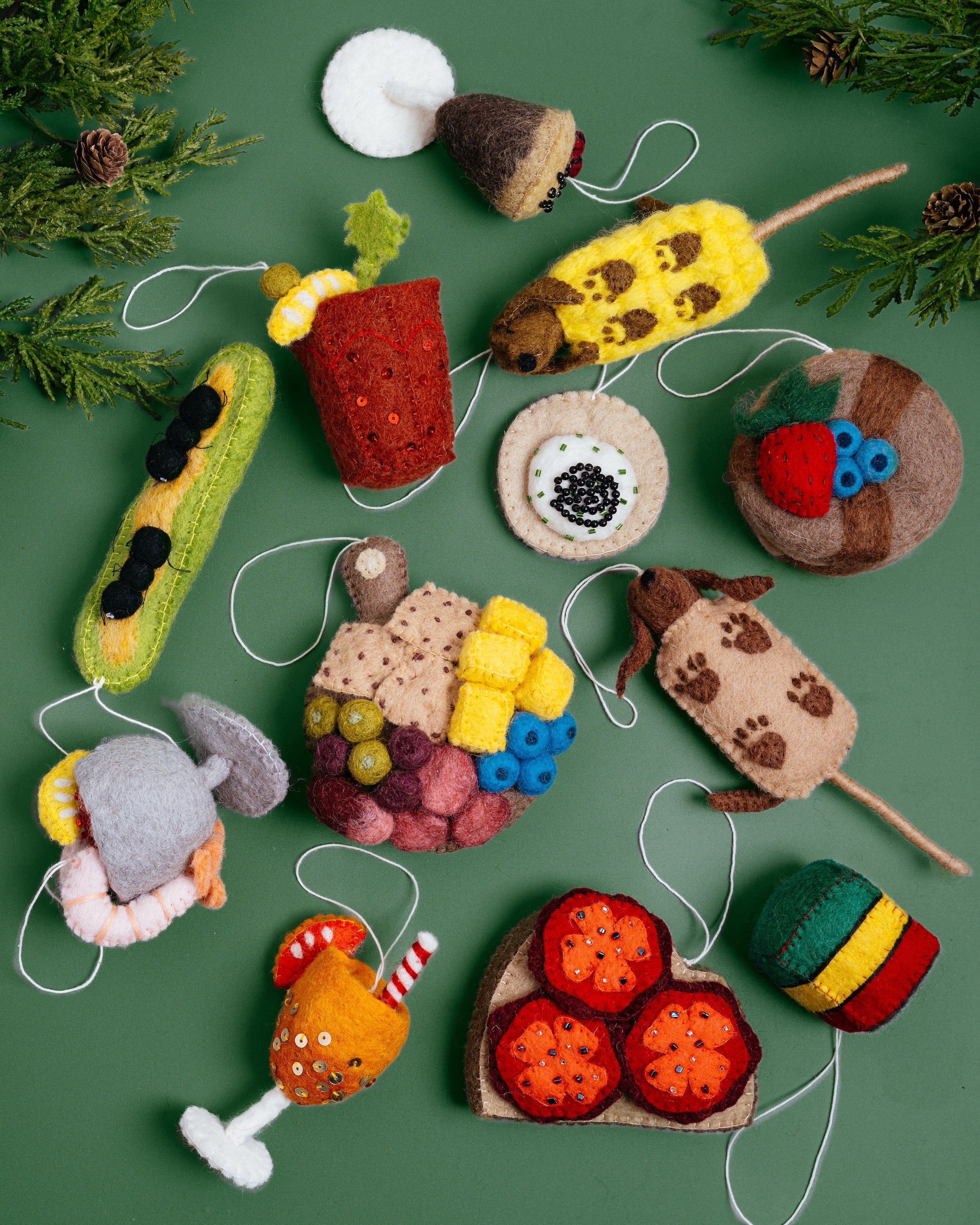 Italian Rainbow Cookie Ornament