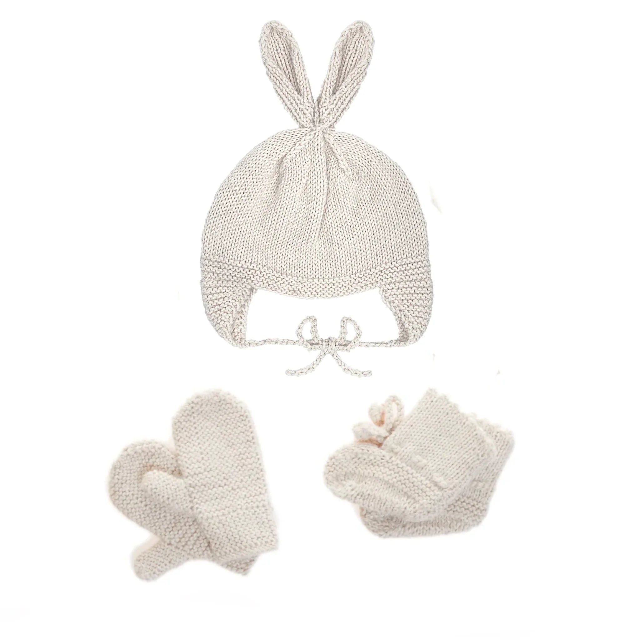 Alpaca Bunny Baby Mittens