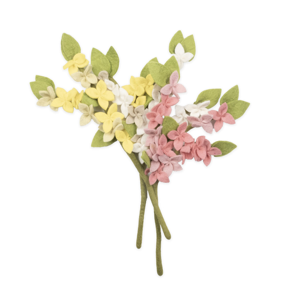 Felt Forsythia Flower