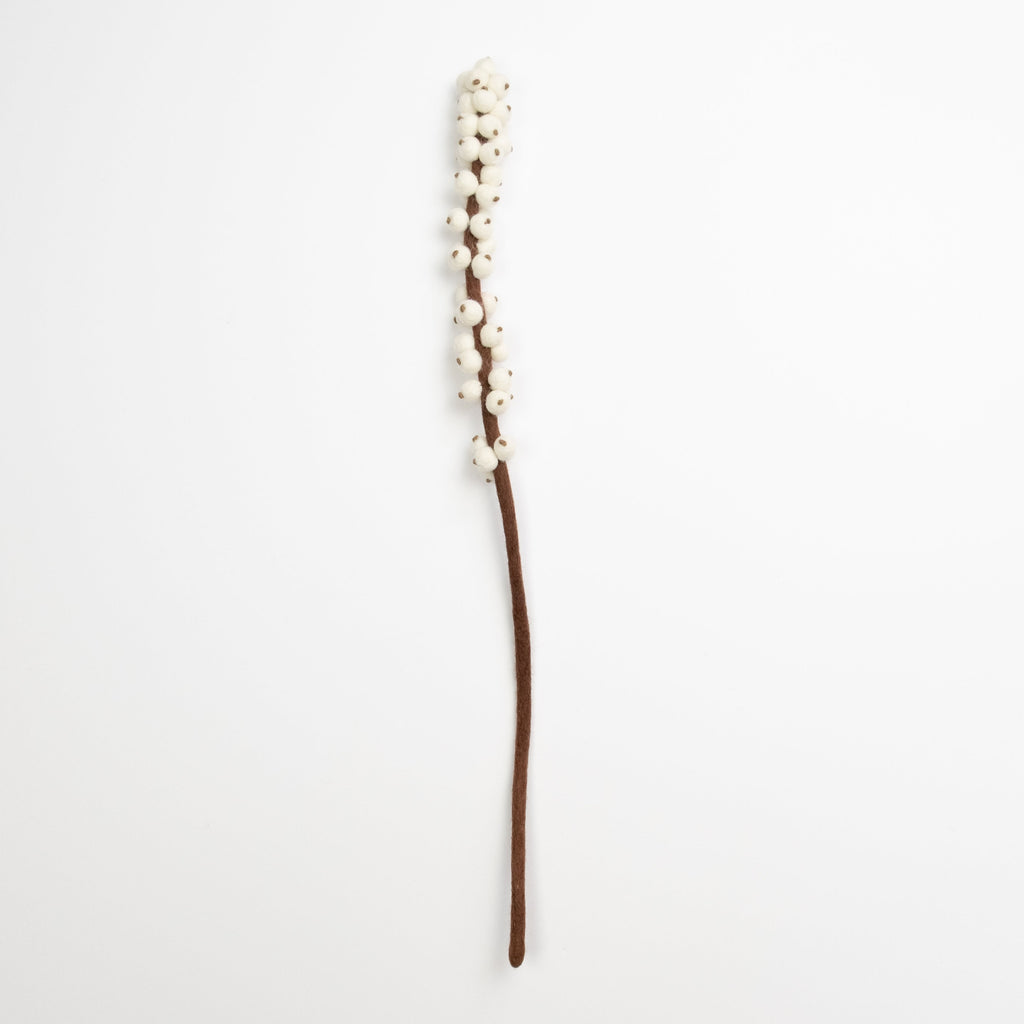 Felt Winterberry Ilex Stem