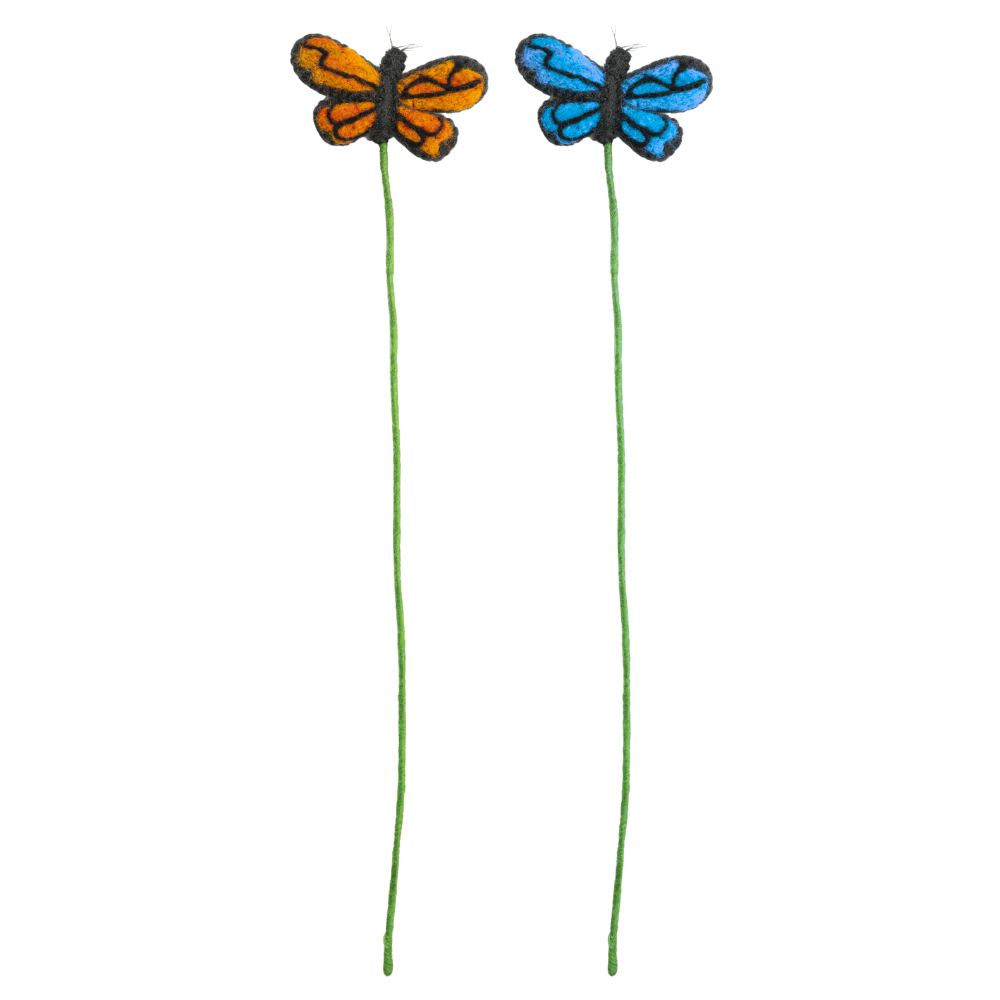 Felt Accent Stem Butterfly
