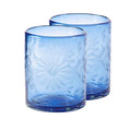 French Etched Glass Tumblers