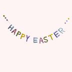 Felt Happy Easter Garland