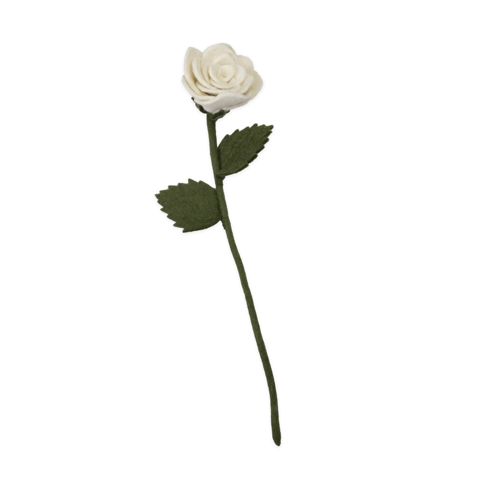 Felt Long Stem Rose