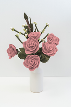 Felt Long Stem Rose