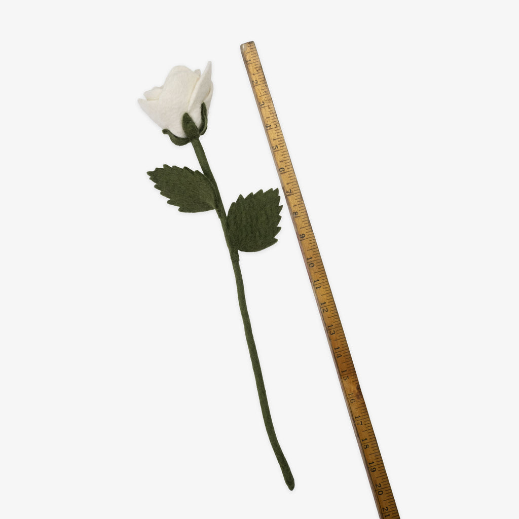 Felt Long Stem Rose