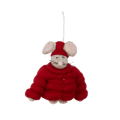 Santa Hat Mouse Ornament