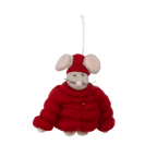 Santa Hat Mouse Ornament
