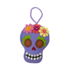 Felt Sugar Skull Ornament