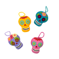Felt Sugar Skull Ornament