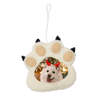 Felt Paw Frame Ornament