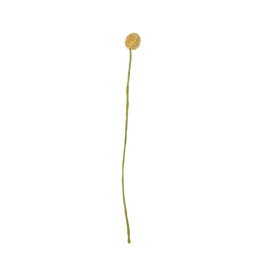 Beaded Craspedia Accent Stem