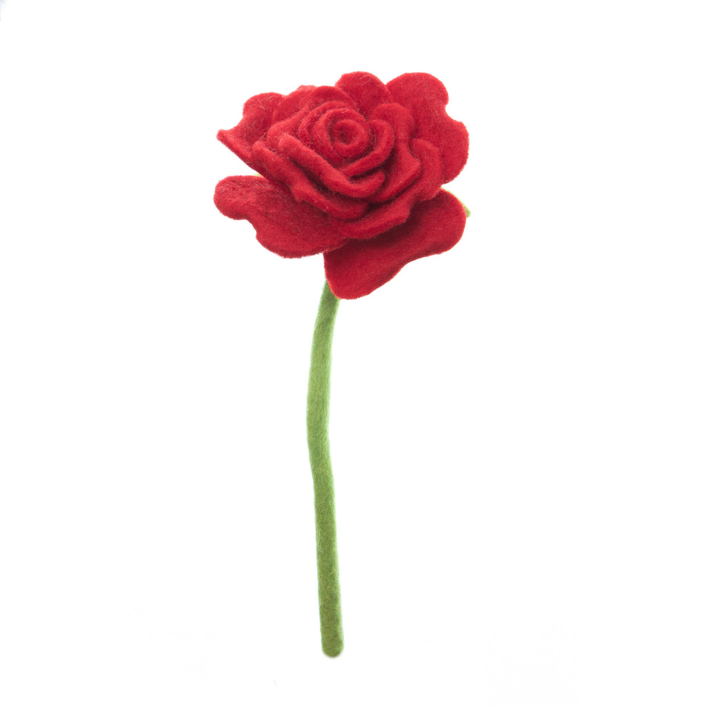 Felt Blooming Rose Stem