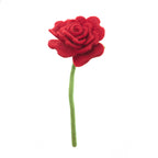 Felt Blooming Rose Stem