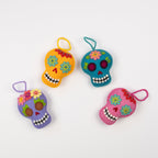Felt Sugar Skull Ornament