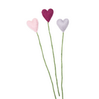 Felt Heart Stems