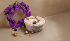 Felt Lavender Wreath Purple