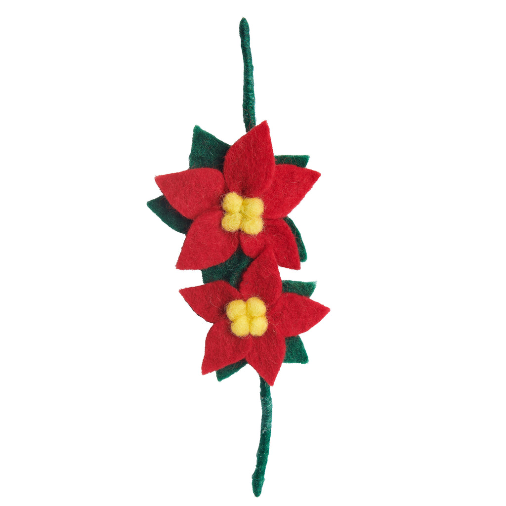 Felt Poinsettia Gift Wrap