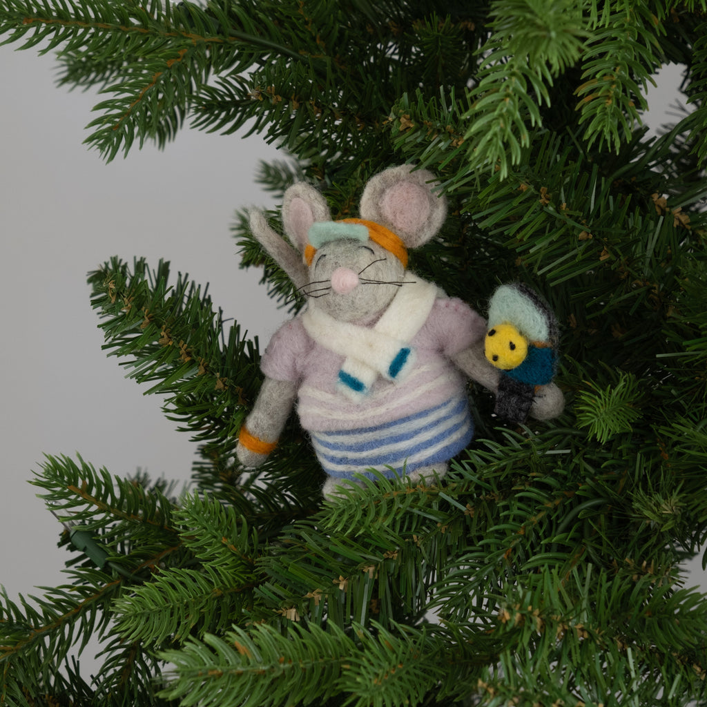 Pickle Ball Mouse Ornament