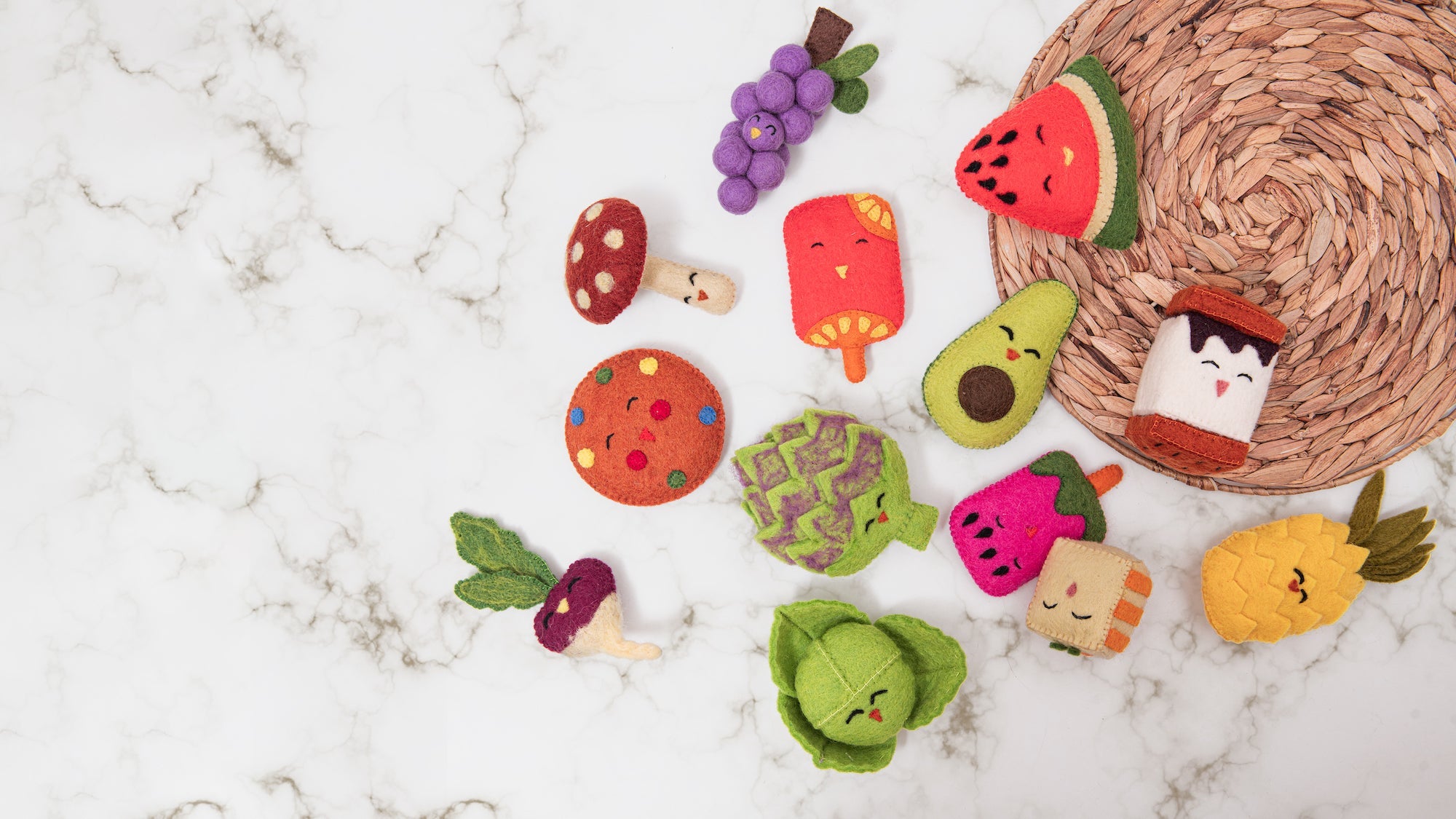 Food Toys Picnic Basket