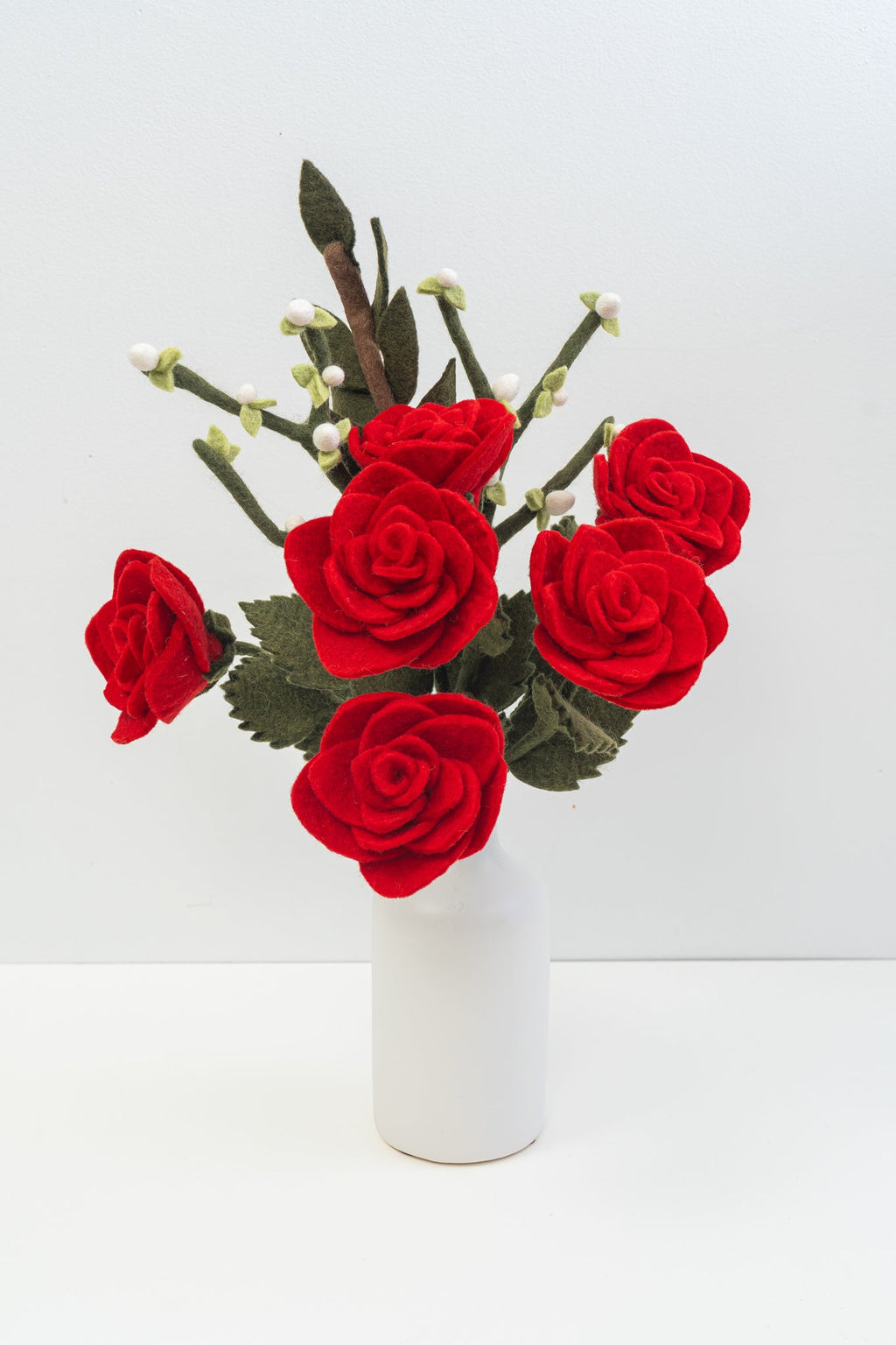 Felt Long Stem Rose