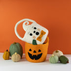 Felt Halloween Bucket Ghost