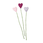 Felt Heart Stems