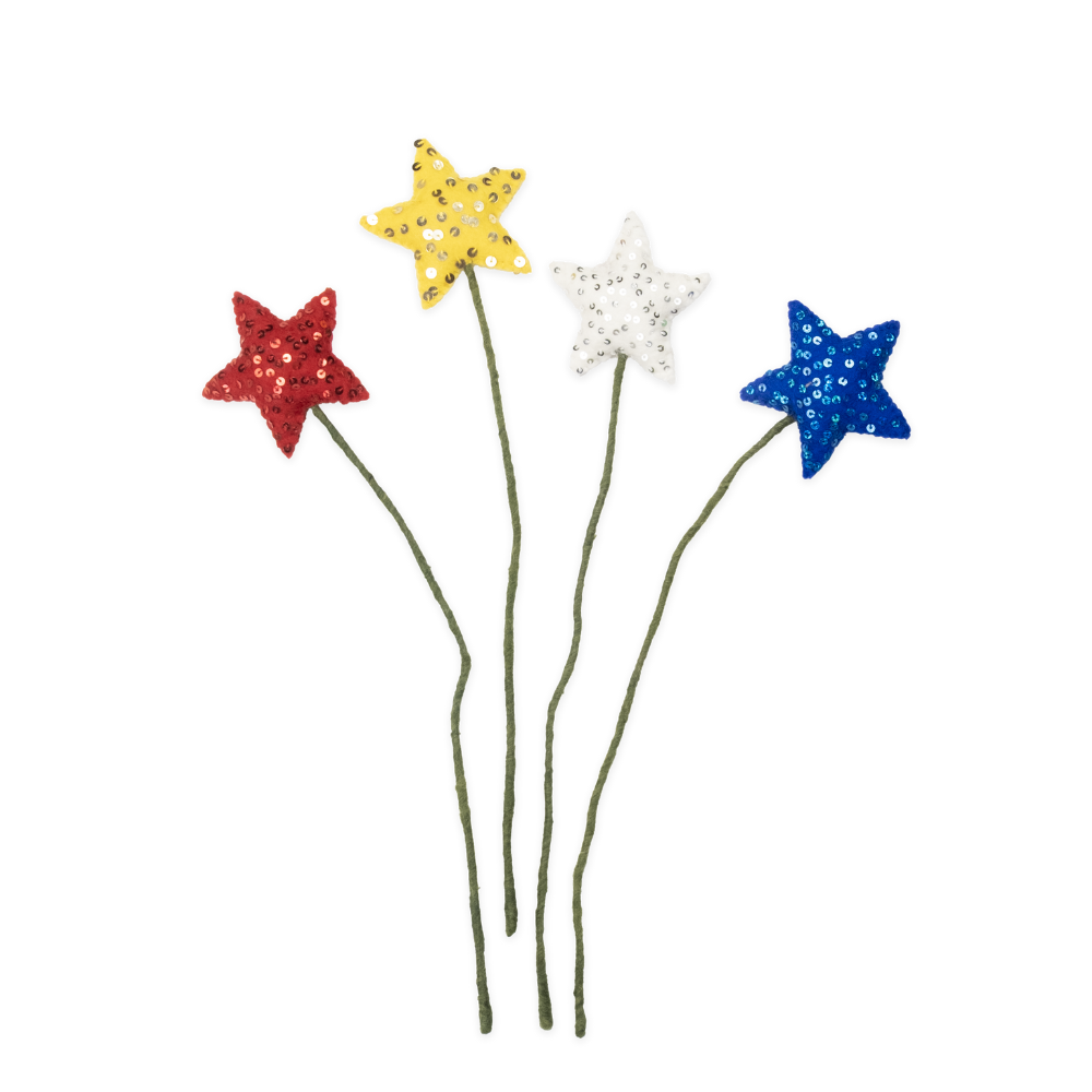 Felt Star Accent Stem