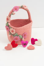 Felt Cherry Blossom Bucket