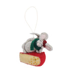 Mouse Cheese Wedge Ornament
